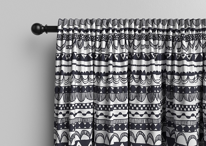 Bohemian, Black - Made to Measure Curtains - Image 10